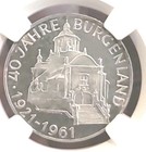 Austria 1961 25 Shillings Burgenland NGC PF65 Frosted Cameo Mtg 1,000 Rare  LJ — photo 4