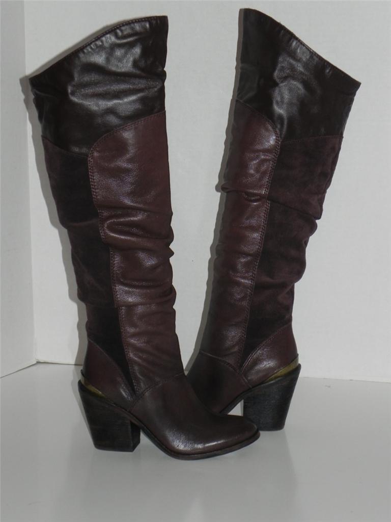 Lucky Brand Edina Tobacco Braun Leder Suede Stiefel MIXMATES: Right 9 Left 9.5 Lucky Brand Edina Tobacco Braun Leder Suede Stiefel MIXMATES: Right 9 Left 9.5