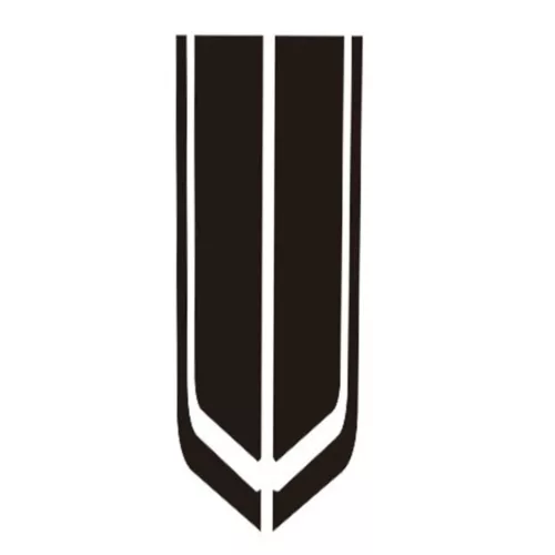 2* Car Racing Sports stripes Hood Decals Car Auto Vinyl Bonnet Sticker Accessory - Bild 9 von 12