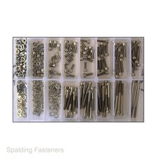Assorted A2 Stainless Steel M4 Socket Cap Allen Key Screws + Nuts & Washers