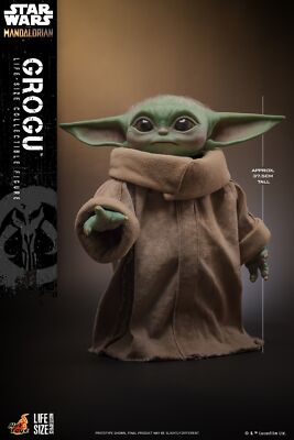 ホットトイズ LMS015 マンダロリアン 1/1 グローグー grogu In Hand New Hot Toys LMS015 Star Wars The Mandalorian 1:1