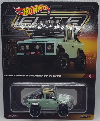 2023 Hot Wheels HGW12 Elite 64 Series Land Rover Defender 90 Pickup W/ Protector