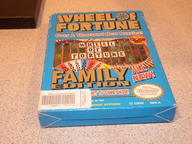 Wheel Of Fortune: Family Edition NES Nintendo Game Original BOX Complete CIB 
