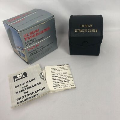 VINTAGE I.R. BEAM TITANIUM SERIES MACRO LENS 0.42X AF. MODEL#2601 TI-IR