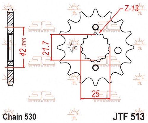 Fits Suzuki GS 450 L 1985-1987 JT Silver Front Sprocket 15T 530 JTF513.15 - Picture 2 of 5
