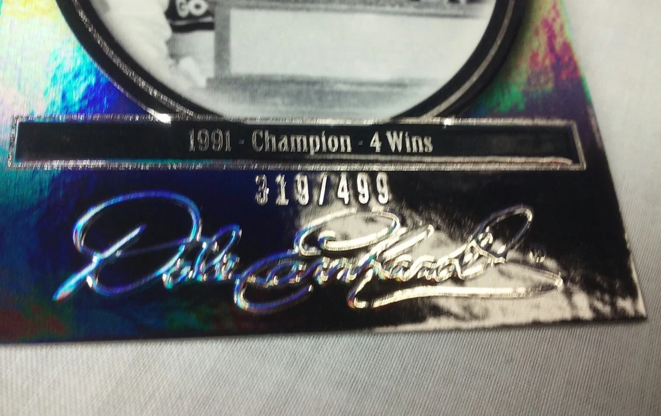 Dale Earnhardt Press Pass Legends 2007 #319/499 1991 Champion 4 Wins RARE NASCAR - Image 2 of 3