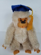 Vintage Russ Berrie Gonga Graduation Gorilla Plush Stuffed Animal 8" Tall