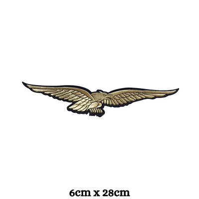 Toppa Ricamo Flying Eagle, Maxi Applicata Da Cucire O Stirare. Regalo Sfizioso Per Giacche O Borse.
