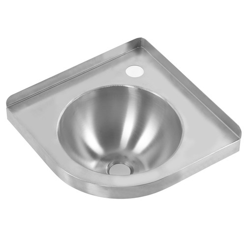 Corner Triangle Basin Sink Brushed Finish Kitchen Bathroom Hand Wash Basin Sink - Bild 12 von 12