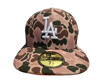 New Era Los Angeles Dodgers Duck Camo 59FIFTY Hat 1988 World Series Patch 7 1/8