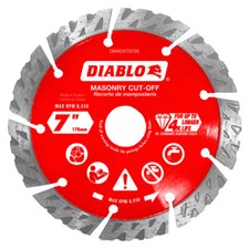 NEW FREUD DIABLO DMADST0700 MASONARY DIAMOND SEGMENTED 7" SAW BLADE CUT OFF