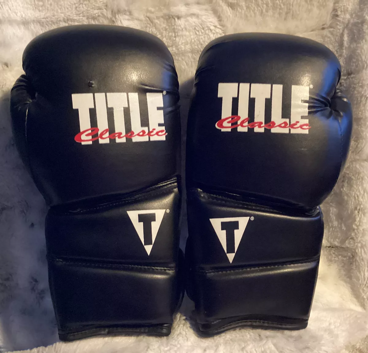 Title Boxing Gloves Classic Pro Style Training Kick Box Martial