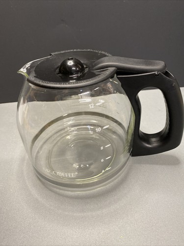 Mr. Coffee 12 Tassen Ersatzglas Schwarz Kaffeekanne Karaffe & Deckel