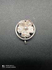 Ancien passant Coulant coulisseau De Sautoir en Argent massif poinçonné .