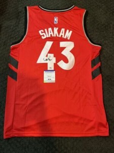 Pascal Siakam Signed Jersey PSA/DNA Toronto Raptors Autographed
