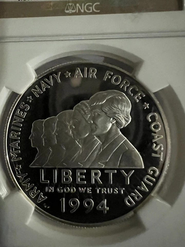 1994 P. WOMEN VETERANS ONE DOLLAR COIN. NGC PF-69 ULTRA CAMEO. - Image 3 of 4