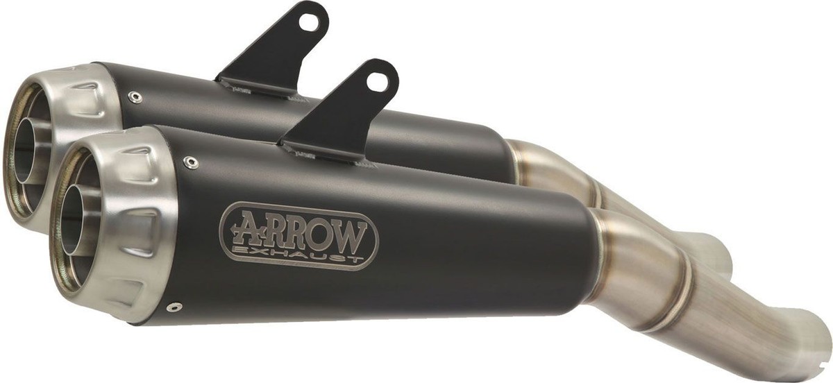ドゥカティスクランブラーARROW アロー Exhaust Muffler 71884PRN - Exhaust Mufflers Arrow Pro-Race Dark Ducati
