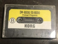 KORG DW8000/EX8000 Cassette Tape Factory Preset Programs - Used