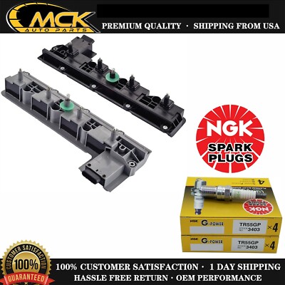 2x Ignition Coil & 8x NGK Spark Plug For DeVille Eldorado Seville/ Aurora V8