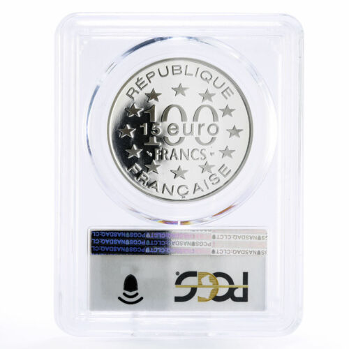 France 100 francs European Heritage Stockholm Hotel PR69 PCGS silver coin 1997 - Picture 2 of 2