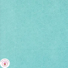 Moda SUNDAY BRUNCH 30758 16 Blue Green Circles  BASIC GREY Quilt Fabric