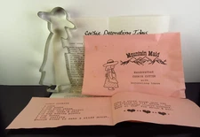E. Firme Signed Mountain Maid Cookie Cutter with Recipe & Decorating Ideas