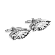 Philadelphia Eagles Stainless Steel Cuff Links Dress Shirt 1 Pair Cufflinks