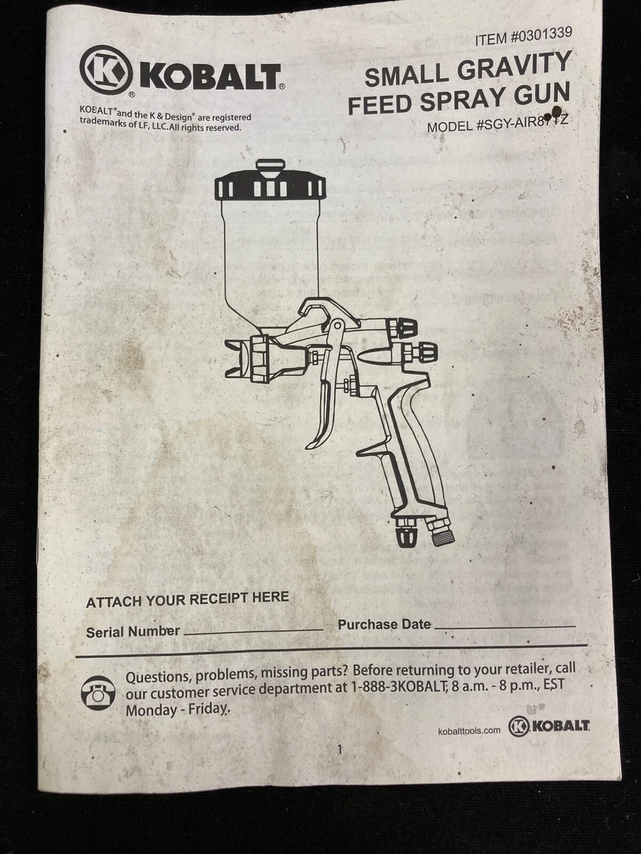 Kobalt gravity feed spray gun online