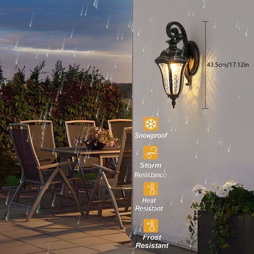 Retro Wall Lamp Vintage Rustic Lamp Outdoor Wall Light Patio Doorway Garden USA - Picture 3 of 18