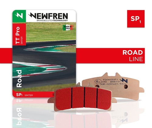 Newfren SP1 Front Road / Track Sintered Brake Pads for Ducati Sport 1000 2006-08 - 第 1/2 張圖片