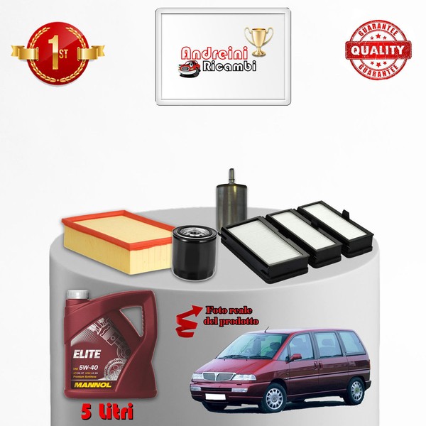 Inspektionskit Filter Und ÖL Xlancia Zeta 2.0 Turbo 108KW 147CV 1998->-image