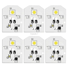6 PCS Refrigerator Light Bulb WR55X25754 WR55X11132 Fits GE LED Light Replace