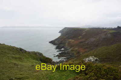 Photo 6x4 Pennard Cliffs in wet weather Fox Hole From East Cliff looking  c2016