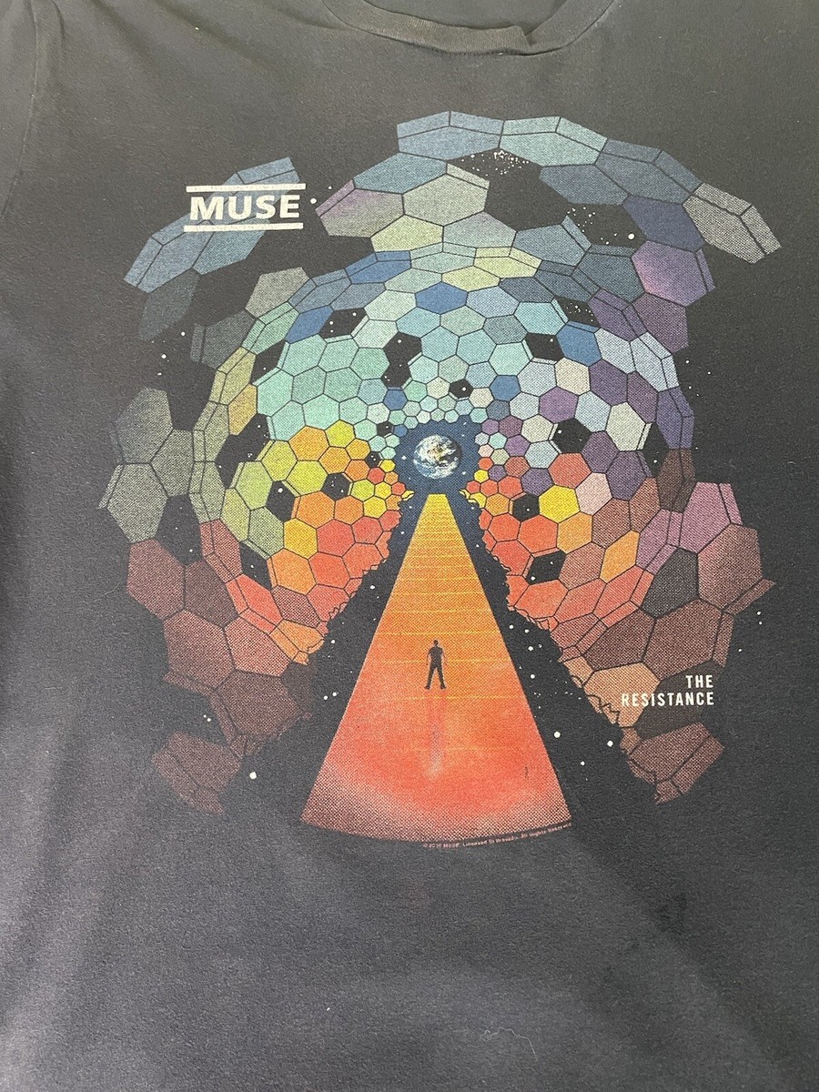 MUSE レジスタンスツアー Tシャツ Vintage Muse The Resistance XL T Shirt, White RED Logo 2009
