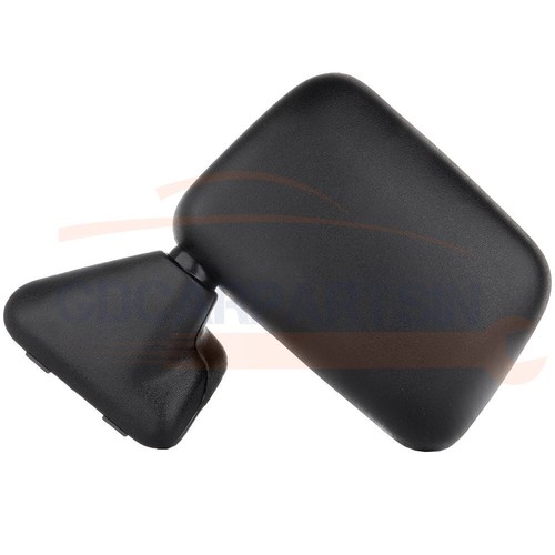 Black Housing For 1987-1989 Toyota4 Runner Pickup Manual Fold Pair Side Mirrors - Picture 4 of 12