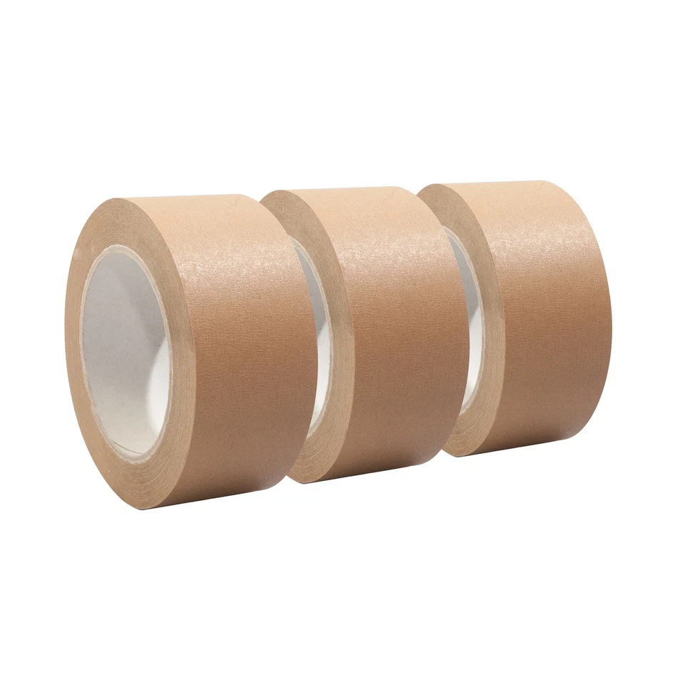 SELMUNDO (0,12€/1m) Papierklebeband | Papierpackband | Papierband | Ökologisch FSC Mix