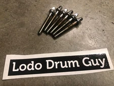 (6) Pearl Tom Drum Tension Rods ROUGH PATINA #RP2