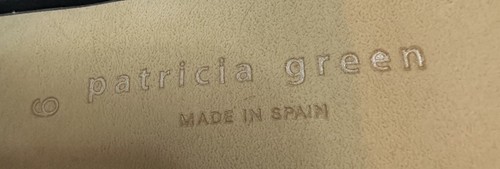 Patricia Green Palm Beach Red Suede Scalloped Block Heel Sandals Sz 6 - Picture 4 of 4