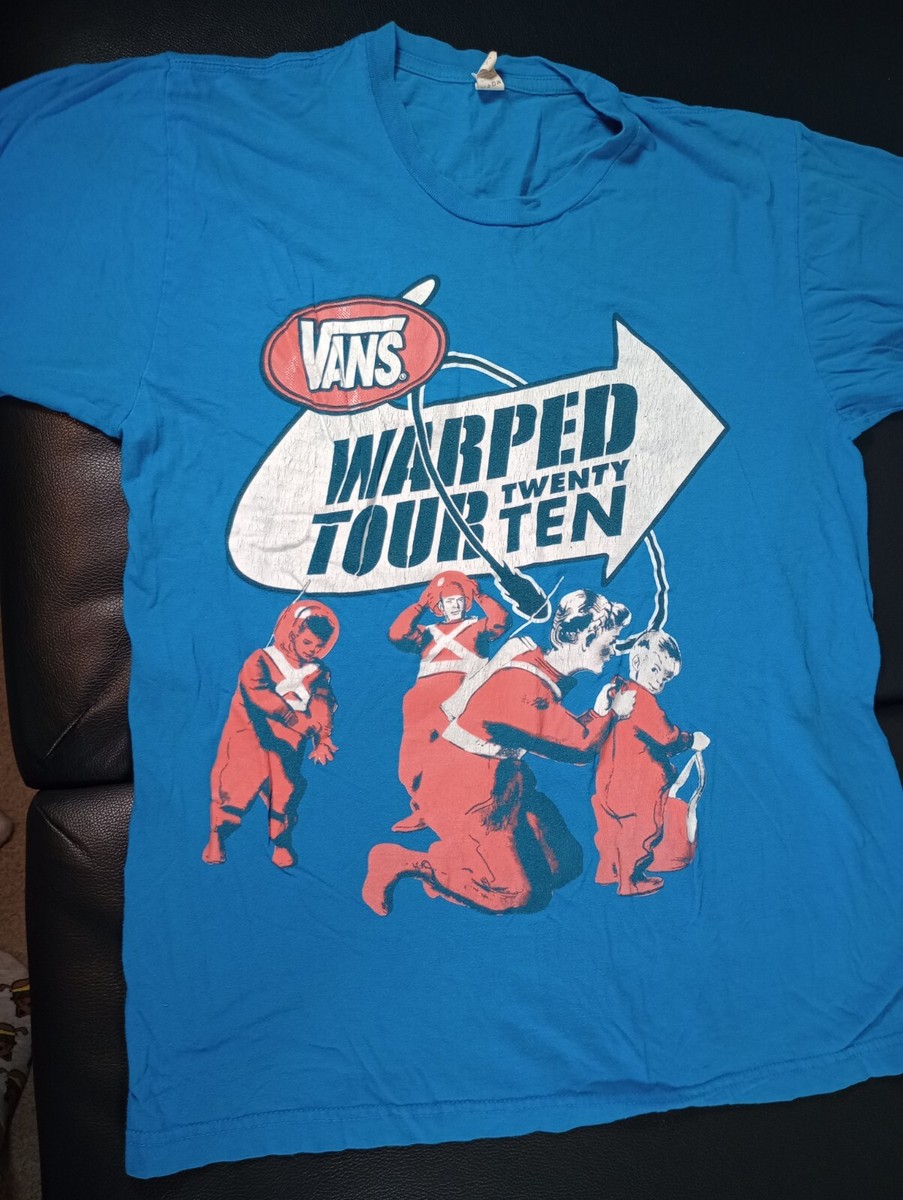 Rare - Vans Warped Tour Twenty Ten 2010 Unisex 100% Cotton Rare - Vans Warped Tour Twenty Ten 2010 Unisex 100% Cotton