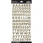 Stickers Sticko Gold Glitter Futura Alphabet Letters Capitals Numbers
