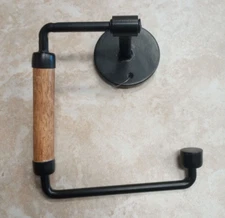 Black Urban Farmhouse Toilet Tissue Paper Bath Tp Holder