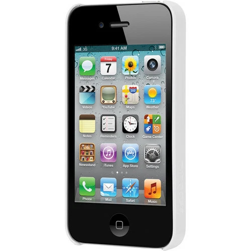 New Incase CL59898 Snap Hard Case for Apple iPhone 4S/4  White Black with Stand - Image 2 of 4