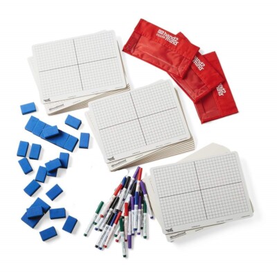hand2mind XY Coordinate Grid White Boards for Students Classroom Set 26 Students