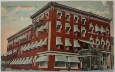 Vintage Postcard Hotel Auld Washington Pennsylvania AA23