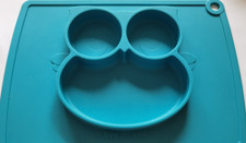 Qshare Silikon Baby Kinder Teller Tischset rutschfest  BPA/PVC FREE_wie neu_TOP