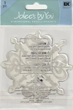 Jolee's by You 3-D non adhesive Embellishment SNOWFLAKE 69901 FAST FREE SHIPPING
