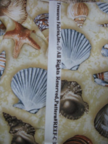 Seashell Sand Beach Fabric by Timeless Treasures 100%Cotton - Picture 3 of 5