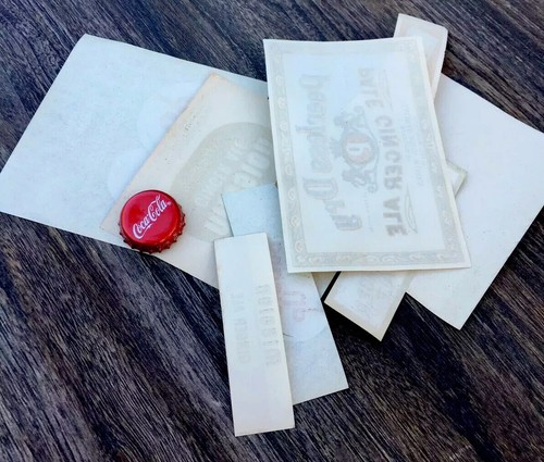 Vintage Soda Paper Label Set Salinas Ca. 1930’s Bubble Up - Picture 5 of 5