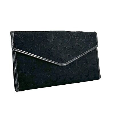 CELINE Long Wallet C Macadam Black Authentic From Japan 0057 CELINE Long Wallet C Macadam Black Authentic From Japan 0057