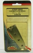 NEW BOATER SPORTS MARINE BOAT STRAP HINGE CHROME PLATED BRASS PART NO. S-605CSM